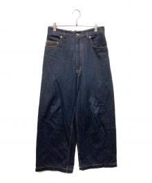 MAISON SPECIAL（メゾンスペシャル）の古着「12.5oz Rigid Denim Prime-Wide Pants リジッドデニムプライムワイドパンツ」｜インディゴ