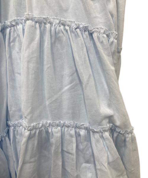 CASA FLINE（カーサフライン）CASA FLINE (カーサフライン) コットンティアードスカート ブルー サイズ:1の古着・服飾アイテム