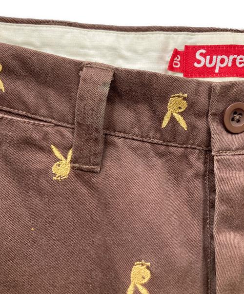SUPREME（シュプリーム）SUPREME (シュプリーム) PLAY BOY (プレイボーイ) 26SS Chino Pants チノパンツ ブラウン サイズ:30の古着・服飾アイテム