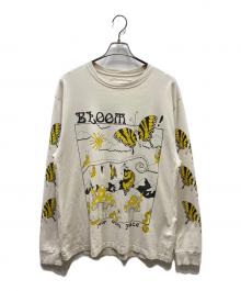 STORY mfg（ストーリーエムエフジー）の古着「Bloom at your own pace ロングスリーブカットソー」｜アイボリー×イエロー