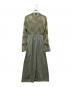 Ameri VINTAGE (アメリヴィンテージ) FLOWER LACE DRESS フラワーレースドレス フレアワンピース グリーン×ゴールド サイズ:S：14000円