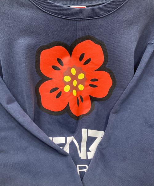 KENZO（ケンゾー）KENZO (ケンゾー) Boke Flower Sweatshirts プリントスウェット ネイビー×レッド サイズ:XLの古着・服飾アイテム