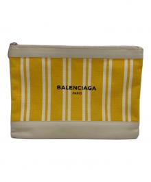 BALENCIAGA（バレンシアガ）の古着「クラッチバッグ」｜イエロー×ベージュ