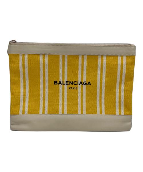 BALENCIAGA（バレンシアガ）BALENCIAGA (バレンシアガ) クラッチバッグ イエロー×ベージュ サイズ:表記無しの古着・服飾アイテム
