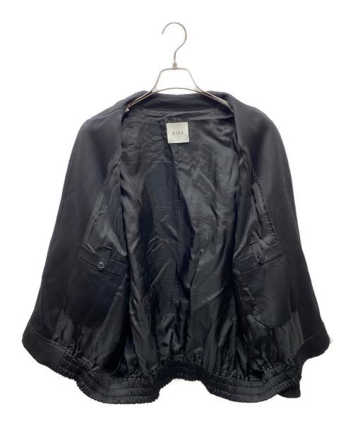 Sise（シセ）Sise (シセ) ウールバルーンブルゾン ブラック サイズ:1の古着・服飾アイテム