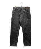 BlackEyePatchブラックアイパッチ）の古着「EMBLEM BAGGY JEANS デニムパンツ」｜ブラック