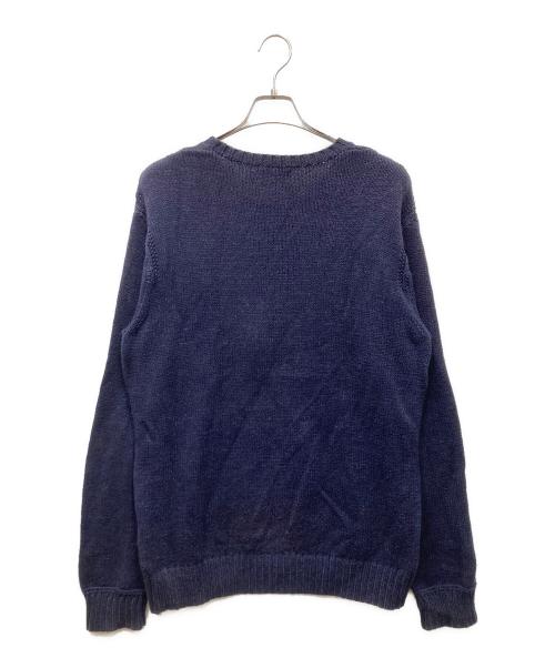 POLO RALPH LAUREN（ポロ・ラルフローレン）POLO RALPH LAUREN (ポロ・ラルフローレン) 星条旗ニット ネイビー サイズ:Mの古着・服飾アイテム