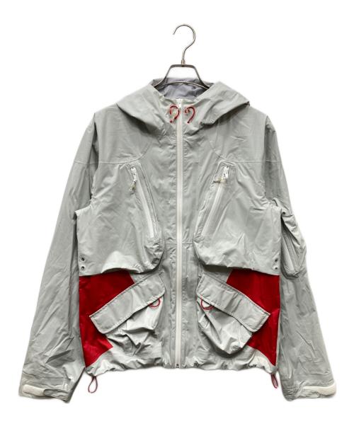 FAF（エフエーエフ）FAF (エフエーエフ) トラックジャケット グレー×レッド サイズ:2の古着・服飾アイテム