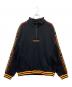 BlackEyePatch（ブラックアイパッチ）の古着「Taped Half Zip Sweat ロゴ刺繍 テープ ハーフジップ スウェット」｜ブラック