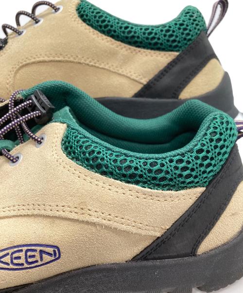KEEN（キーン）KEEN (キーン) JASPER ROCKS ジャスパーロックス スニーカー ベージュ×ブラック×グリーン サイズ:SIZE 28.5の古着・服飾アイテム