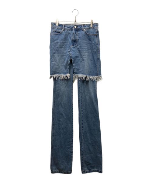 POOLDE（プールデ）POOLDE (プールデ) Loose Denim Pants ルーズデニムパンツ ブルー サイズ:Sの古着・服飾アイテム