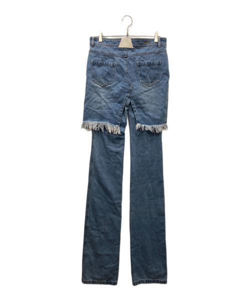POOLDE（プールデ）POOLDE (プールデ) Loose Denim Pants ルーズデニムパンツ ブルー サイズ:Sの古着・服飾アイテム