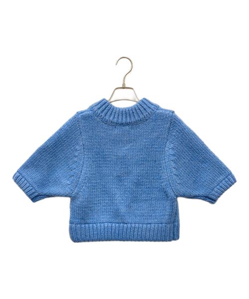 THE TOE（ザ・トゥー）THE TOE (ザ・トゥー) Baklava Crop Knit 半袖ニット ブルー サイズ:Sの古着・服飾アイテム