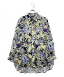 MAISON SPECIAL（メゾンスペシャル）の古着「ORIGINAL GRAPHIC Prime-Over Shirt Coat オーバーシャツ」｜イエロー×パープル