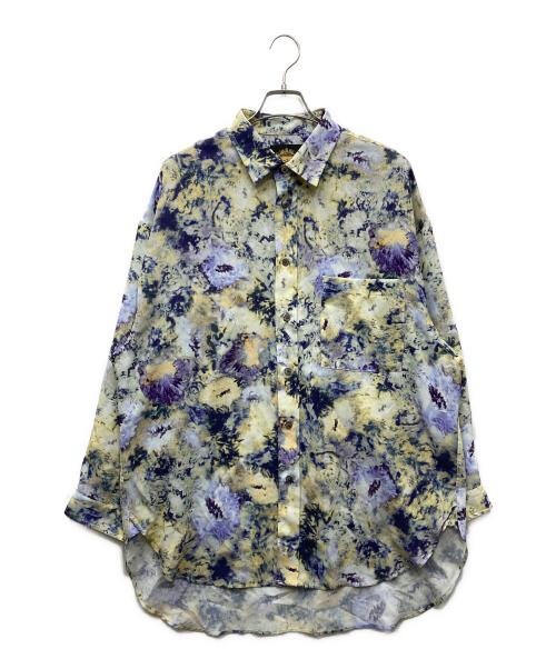 MAISON SPECIAL（メゾンスペシャル）MAISON SPECIAL (メゾンスペシャル) ORIGINAL GRAPHIC Prime-Over Shirt Coat オーバーシャツ イエロー×パープル サイズ:1の古着・服飾アイテム