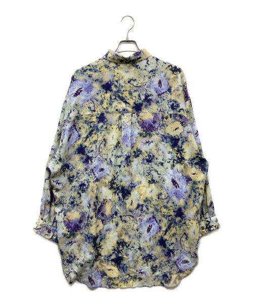 MAISON SPECIAL（メゾンスペシャル）MAISON SPECIAL (メゾンスペシャル) ORIGINAL GRAPHIC Prime-Over Shirt Coat オーバーシャツ イエロー×パープル サイズ:1の古着・服飾アイテム