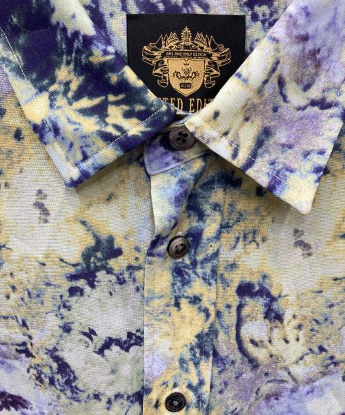 MAISON SPECIAL（メゾンスペシャル）MAISON SPECIAL (メゾンスペシャル) ORIGINAL GRAPHIC Prime-Over Shirt Coat オーバーシャツ イエロー×パープル サイズ:1の古着・服飾アイテム