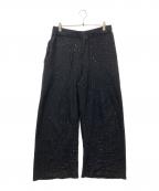 SHINYA KOZUKAシンヤコズカ）の古着「ARTIST'S MATERIAL IN TROUSERS ニットパンツ」｜ブラック