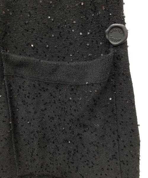 SHINYA KOZUKA（シンヤコズカ）SHINYA KOZUKA (シンヤコズカ) ARTIST'S MATERIAL IN TROUSERS ニットパンツ ブラック サイズ:Mの古着・服飾アイテム