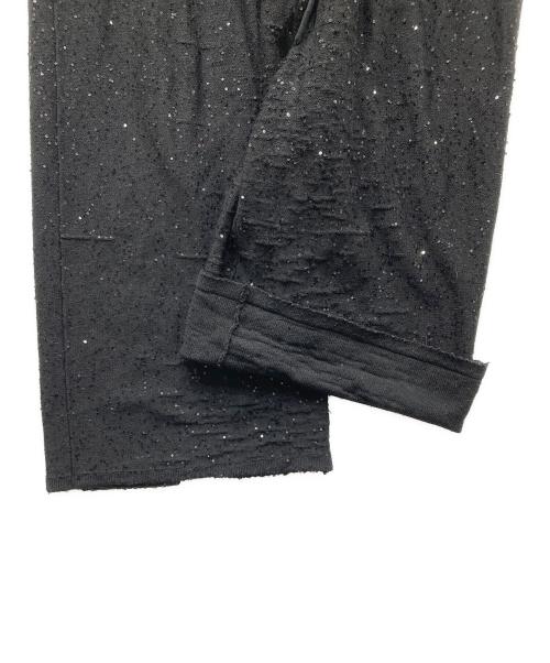 SHINYA KOZUKA（シンヤコズカ）SHINYA KOZUKA (シンヤコズカ) ARTIST'S MATERIAL IN TROUSERS ニットパンツ ブラック サイズ:Mの古着・服飾アイテム