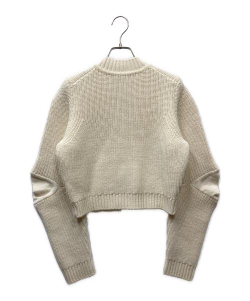 JOHN LAWRENCE SULLIVAN（ジョン ローレンス サリバン）JOHN LAWRENCE SULLIVAN (ジョン ローレンス サリバン) RIB KNIT JACKET メタルフック ニットカーディガン アイボリー サイズ:OSの古着・服飾アイテム