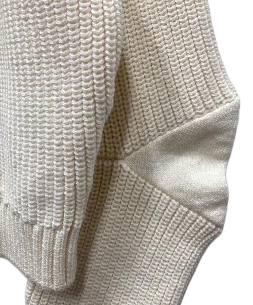 JOHN LAWRENCE SULLIVAN（ジョン ローレンス サリバン）JOHN LAWRENCE SULLIVAN (ジョン ローレンス サリバン) RIB KNIT JACKET メタルフック ニットカーディガン アイボリー サイズ:OSの古着・服飾アイテム