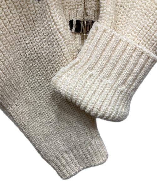 JOHN LAWRENCE SULLIVAN（ジョン ローレンス サリバン）JOHN LAWRENCE SULLIVAN (ジョン ローレンス サリバン) RIB KNIT JACKET メタルフック ニットカーディガン アイボリー サイズ:OSの古着・服飾アイテム