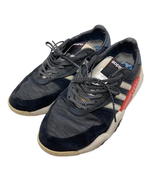 adidas（アディダス）adidas (アディダス) ALEXANDER WANG (アレキサンダー・ワン) ターンアウト トレーナー AQ1237 ブラック×オレンジ サイズ:27.5cmの古着・服飾アイテム