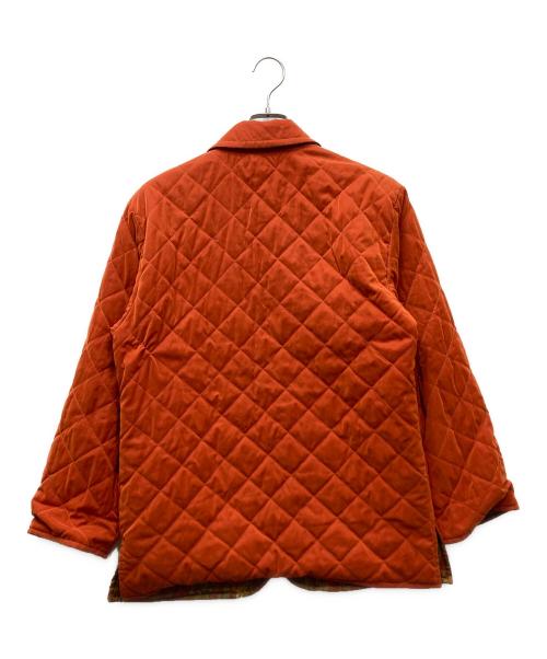 ETRO（エトロ）ETRO (エトロ) ペイズリー柄リバーシブルキルティングジャケット オレンジ×ブラウン サイズ:Mの古着・服飾アイテム