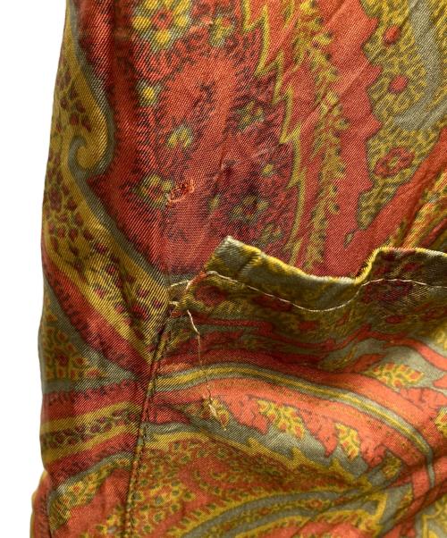 ETRO（エトロ）ETRO (エトロ) ペイズリー柄リバーシブルキルティングジャケット オレンジ×ブラウン サイズ:Mの古着・服飾アイテム