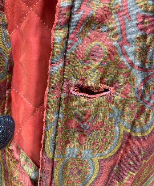 ETRO（エトロ）ETRO (エトロ) ペイズリー柄リバーシブルキルティングジャケット オレンジ×ブラウン サイズ:Mの古着・服飾アイテム