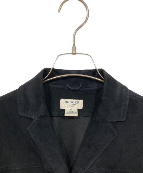 BROOKS BROTHERS 346（ブルックスブラザーズ 346）BROOKS BROTHERS 346 (ブルックスブラザーズ 346) レザージャケット ブラック サイズ:XSの古着・服飾アイテム