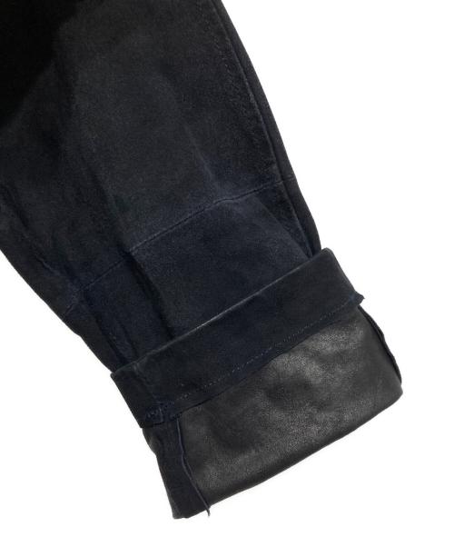 BROOKS BROTHERS 346（ブルックスブラザーズ 346）BROOKS BROTHERS 346 (ブルックスブラザーズ 346) レザージャケット ブラック サイズ:XSの古着・服飾アイテム