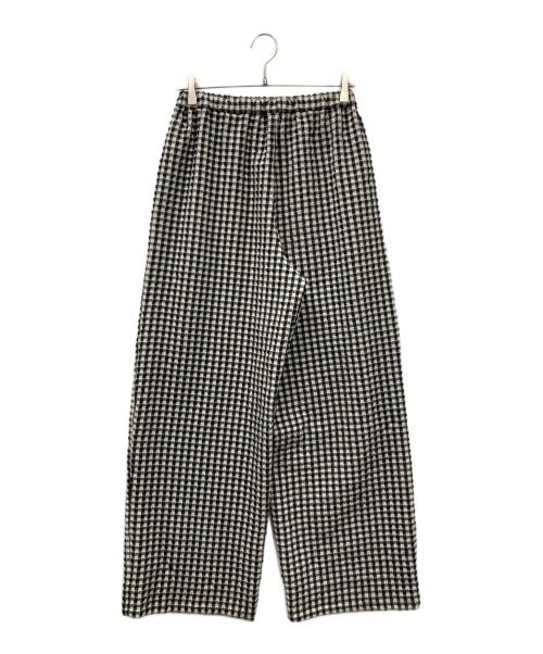 machatt（マチャット）machatt (マチャット) ギンガムチェック ワイドパンツ ブラック×ホワイト サイズ:Freeの古着・服飾アイテム