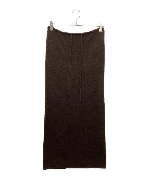 TODAYFUL（トゥデイフル）TODAYFUL (トゥデイフル) Miniboucle Knit Skirt ミニブークレ ニットスカート ブラウン サイズ:Mの古着・服飾アイテム