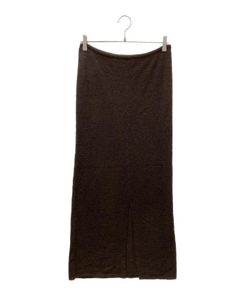 TODAYFUL（トゥデイフル）TODAYFUL (トゥデイフル) Miniboucle Knit Skirt ミニブークレ ニットスカート ブラウン サイズ:Mの古着・服飾アイテム