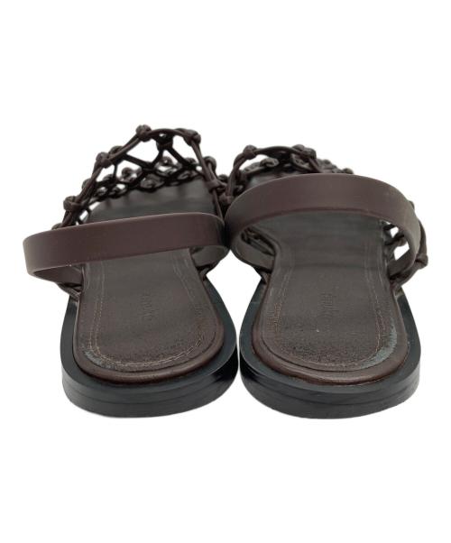 anuke（アンヌーク）anuke (アンヌーク) Braid Flat Shoes メッシュサンダル ブラウン サイズ:サイズ表記無しの古着・服飾アイテム