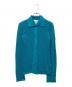 BOTTEGA VENETA（ボッテガベネタ）の古着「Mesh Women's Cardigan メッシュニットカーディガン」｜ターコイズ