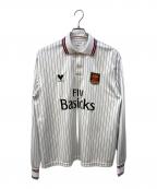 BASICKSベイシックス）の古着「BS Oversized Stripe Football Shirt ベースボールシャツ」｜ホワイト×ブラック
