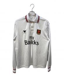 BASICKS（ベイシックス）の古着「BS Oversized Stripe Football Shirt ベースボールシャツ」｜ホワイト×ブラック