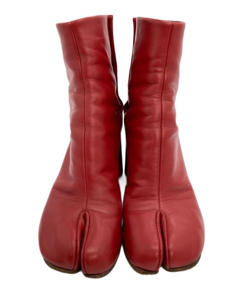 Maison Margiela 22（メゾンマルジェラ）Maison Margiela 22 (メゾンマルジェラ) tabi ヒールタビ ブーツ レッド サイズ:36の古着・服飾アイテム