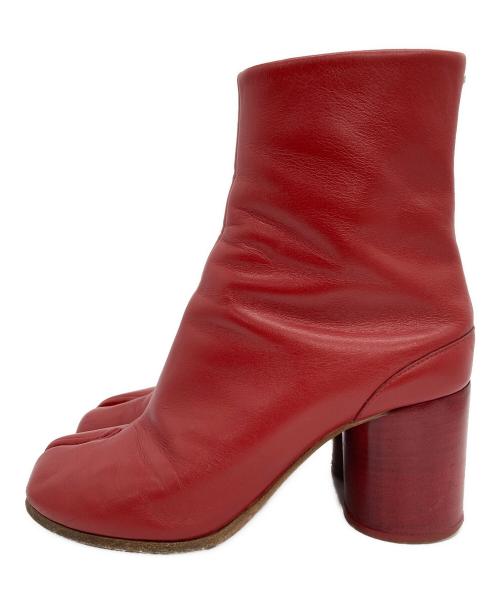 Maison Margiela 22（メゾンマルジェラ）Maison Margiela 22 (メゾンマルジェラ) tabi ヒールタビ ブーツ レッド サイズ:36の古着・服飾アイテム