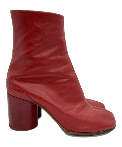 Maison Margiela 22（メゾンマルジェラ）Maison Margiela 22 (メゾンマルジェラ) tabi ヒールタビ ブーツ レッド サイズ:36の古着・服飾アイテム