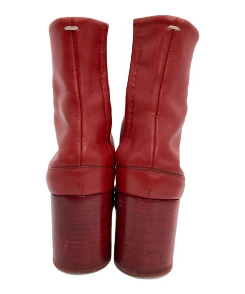 Maison Margiela 22（メゾンマルジェラ）Maison Margiela 22 (メゾンマルジェラ) tabi ヒールタビ ブーツ レッド サイズ:36の古着・服飾アイテム