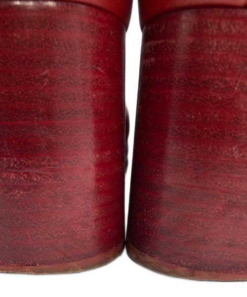 Maison Margiela 22（メゾンマルジェラ）Maison Margiela 22 (メゾンマルジェラ) tabi ヒールタビ ブーツ レッド サイズ:36の古着・服飾アイテム