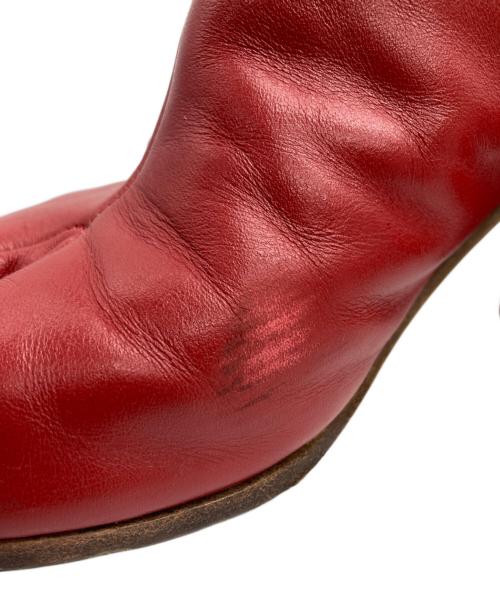 Maison Margiela 22（メゾンマルジェラ）Maison Margiela 22 (メゾンマルジェラ) tabi ヒールタビ ブーツ レッド サイズ:36の古着・服飾アイテム