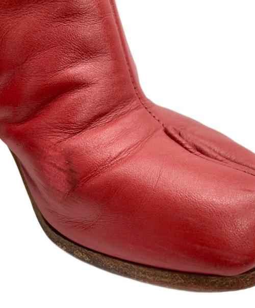 Maison Margiela 22（メゾンマルジェラ）Maison Margiela 22 (メゾンマルジェラ) tabi ヒールタビ ブーツ レッド サイズ:36の古着・服飾アイテム