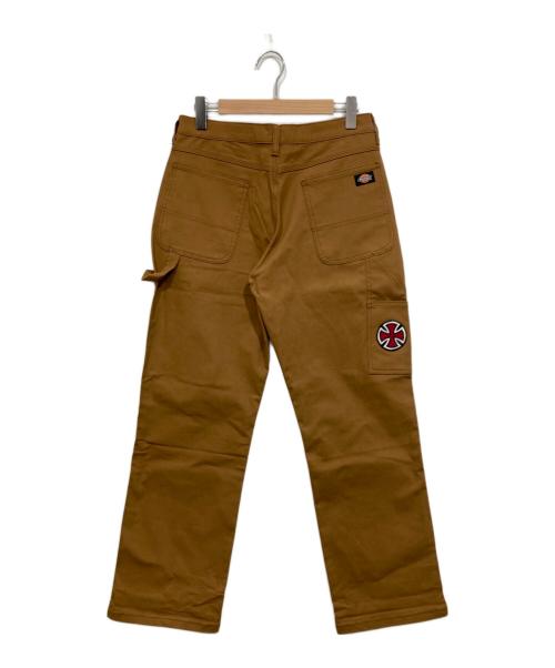 Dickies（ディッキーズ）Dickies (ディッキーズ) INDEPENDENT (インディペンデント) ワークパンツ ペインターパンツ ブラウン サイズ:W30（76cm）の古着・服飾アイテム