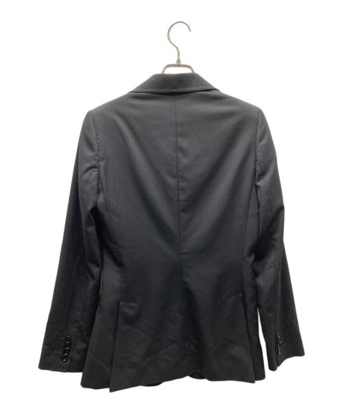 DOLCE & GABBANA（ドルチェ＆ガッバーナ）DOLCE & GABBANA (ドルチェ＆ガッバーナ) 裏地デザイン テーラードジャケット ブラック×ベージュ サイズ:42の古着・服飾アイテム