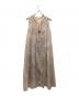 AMERI (アメリ) 2WAY FLOWER LAYERED SHEER DRESS キャミソールワンピース ベージュ×ホワイト サイズ:M：10000円